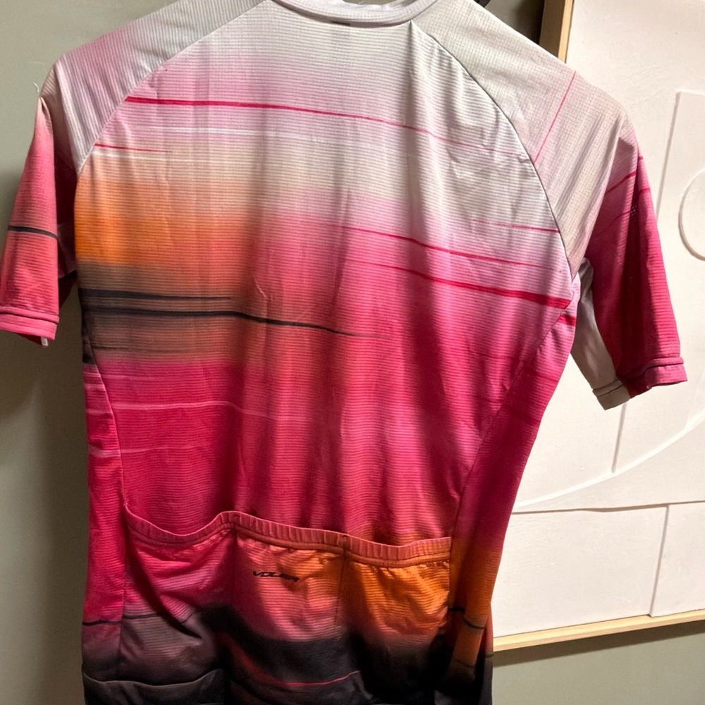 Voler Velocity Air Women’s Cycling Jersey Pink Sunset Full Zip - Medium